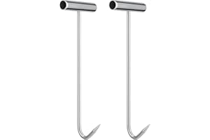 OUNONA 2 Uds Gancho Rejilla Drenaje Levantador Para Alcantarilla Gancho Tracción Para Levantar Alcantarilla Bien Gancho Cubierta Alcantarilla Gancho