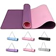 Good Nite Yoga Mat TPE Non-Slip Exercise Fitness Pilates Gymnastics Training Sport Mat Turn Mats Floor Gym with Carry Strap 183 x 61 x 0.6 cm