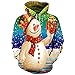 Produktbild Hanomes Weihnachten PulloverDamen/Herren Winter Warme Pullover Mode Schneemann Drucken Hoodie Casual Patchwork Kapuzenshirt S-XXXL