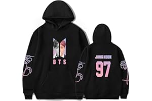 Xersex Unisex Music Group Hoodies BTS Music Group Jumper Turtleneck Sweatshirt for Army Suga Jin Jimin Jung Kook J-Hope Rap-Monster V