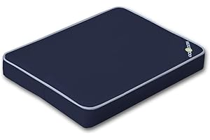 Oceansouth Cuscini per panche da Esterno Tessuto in Poliestere (Larghezza 370mm x Lunghezza 450mm Blu)