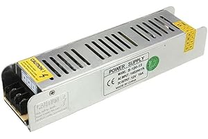 LEDSONE DC 12 V 5/6,6/8,33/10/12,5/15/16.66/20/30 A controlador LED fuente de alimentación transformador para tira de luces LED, DC12V 10A 120W, 9