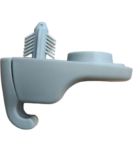 PT Auto Warehouse Gancio Per Aletta Parasole 80017G - Colore Grigio, Sostituto OE 74348-02020-B0 - Adatto A Destra O Sinistra, Fissaggio Originale