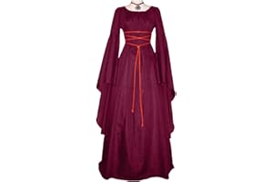 Generico Costume Dama Del Medievale Gotico Spalle Scoperte Costume Strega Donna Punk Vintage Vestito Medievale Vittoriano Vestiti Carnevale Cosplay Costume Principessa Sera Costume Da Dama Dell'800