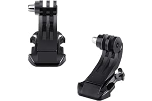 Digicharge J-Hook Adaptador de Montaje en Superficie Vertical Buckle para GoPro MAX Hero12 Hero11 Hero10, dji OSMO Action 3, Insta360 One, Akaso Apeman Hero 12 11 Mini 10 9 Go Pro Cámara Deportiva