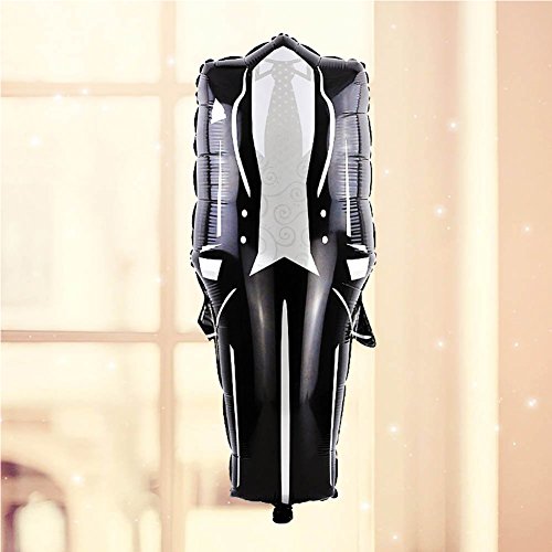 LAAT 2 PCS Romantische Hochzeit Dekorationen Ballons Braut und Bräutigam Kleid geformte Folien-Ballone für Heirat Jahrestag Karikatur - 8
