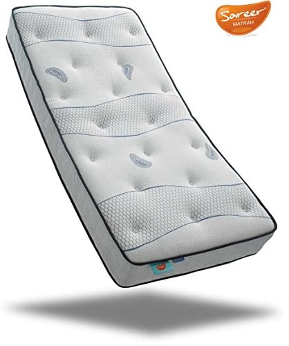 Sareer Cool Blue Pocket Memory Mattress - Medium/Firm - Single 3ft