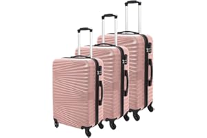 LUGGIT Travel Ready Luggage Suitcase Set of 3 | ABS Hard Shell & Smooth 360° 4-Wheel Spinner Trolley Luggage, Strong & Lightweight Travel Suitcases with Telescopic Handle | Small, Medium, Large Sizes