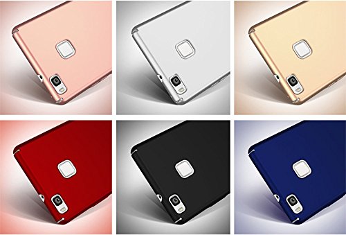 Qissy   Carcasa Huawei P9 Lite Todo Incluido Anti-Scratch Anti-Huella Dactilar a Prueba de Choque Suave Protective Case Cover Skin para Huawei P9 Lite  Azul Real 