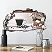 Produktbild 3D Wandtattoo - Kaffeepause Wandsticker Wanddekoration Wand Mauer Kaffee Kaffeebohnen Heißgetränk selbstklebend Wall-Art 60x32 cm