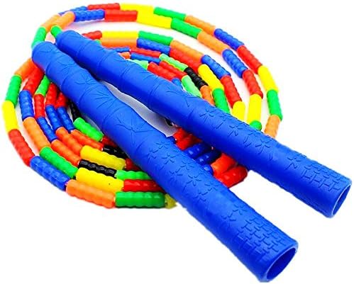 Skipping Rope Adjustable For Kids Youth Crossfit Exercise Lightweight Jump Ropes Segmented With Non-Slip Handles BLUE