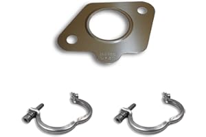 AUTOCRAFT Dichtung für AGR-Ventil und 2 Befestigungsschellen für Ventil, geeignet für C1 C2 C3 C4 C5 Berlingo Xsara Jumpy Scudo Picasso CLUBMAN R55 1007 206 207 307 308 407 Expert Bipper Partner 1 6283J 1618.AW