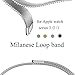 Produktbild Vanqiang iWatch 38 cm Band, Band Loop Edelstahl Metall Mesh Armband Strap Handgelenk Armband für iWatch Serie 1/2/3 Für Apple Watch 38 cm – silber, metall, gold, iWatch 42CM