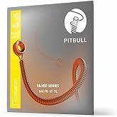 Pitbull Strings Silver Series SAG 10-47 SL Takım Tel Akustik Gitar Teli 010-047