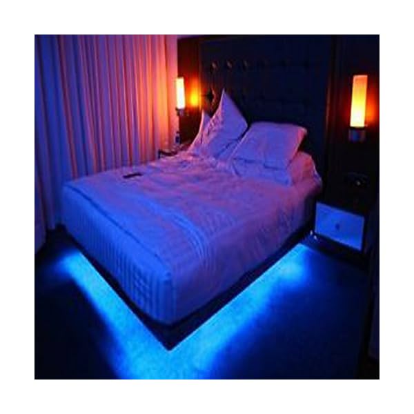 online-leds Colour Changing Bed Lights online-leds 5M 150 SMD 5050 RGB Flexible RGB LED Strip Light Full Kit, LED Ribbon, Multi-coloured, Light Tape + 24 Key IR Controller + 12V-2A AC Adapter Bar, DIY Party Decoration Lighting