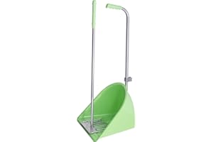 KETOPLASTICS Muck Grabber Stable Mate Manure Collector Long Handle Poop Scoop & Rake Stable Paddock Dock Tidy Ideal for Horse, Pony, Donkey, Dog, Leaves for Yard, Stable, Horsebox & Garden - 80 cm (Pistachio)