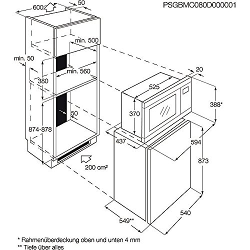 AEG MC2665E-M Mikrowelle / A+ / 900 W / 26 L Garraum / edelstahl / Leichtbedienelektronik - 2