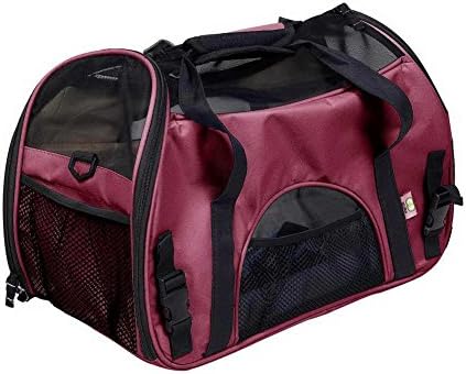 Pet Travel Carrier/ Soft Sided with,Convenient Side Pockets Perfect Handbag, Open Network Window,Portable Soft-sided Bags for Dogs Cats and Other Animals (48*24*32CM) , 2 , l