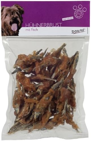 Set of 6 Packets of Dokas Chicken and Fish for Dogs - 6 x 250g