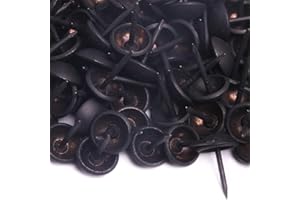 ARTAPISSERIE.FR 1000 Clous tapissier - Noir mat - Ø11mm - Perle fer