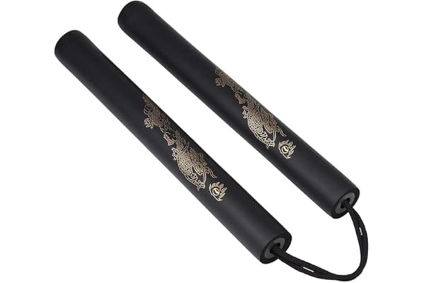 ZMREN Nunchaku en Mousse, Nunchakus de Sports, Nunchucks Arts, Martiaux Mousse de Sécurité Nunchakus, pour Enfants et Débutants Pratique et la Formation