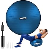 Pilates Ball, 55, 65 and 75 cm, Home Exercise, Includes Pump, Fitball, Pregnant, Yoga Accessories, Various Sizes