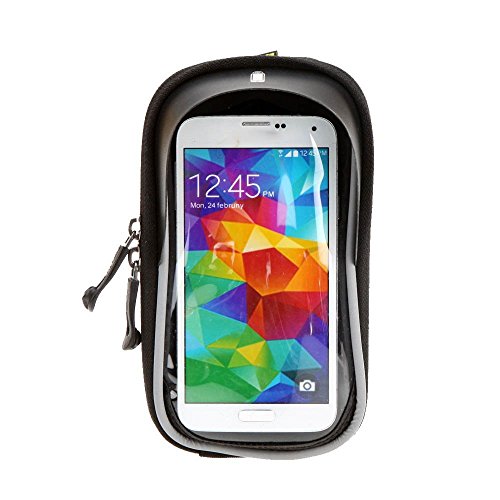 Vdealen Wasserdichte & Stoßfeste Fahrrad Handy Rahmen Tasche, Handyhalterung für 4,2 ~5,7 Zoll iPhone, Smartphone, Samsung, LG, Nexus, Sony, HTC (Schwarz & Silber, M/ 4.7 Zoll) - 3