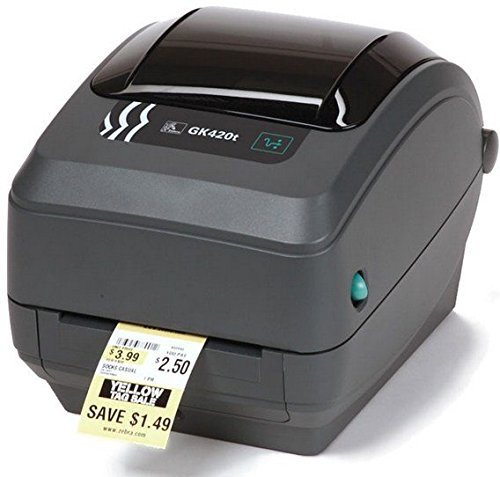 Zebra GK420d Direct Thermal Printer 203dpi 8 dot Print Width 104mm Serial USB ZPL ZPL II Power Supply with UK/European Cords USB Cable Head Cleaning Pen*