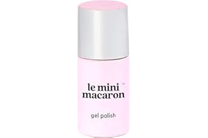 Le Mini Macaron • Vernis à Ongles UV 3 en 1 • Nail Gel Semi-Permanent • Séchage LED • Rose Meringue Couleur Rose Pâle • 8,5ml
