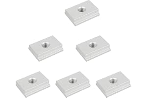 Oewnvmd 6 StüCke T-Nutensteine, M6 T-Schienen Gleitmuttern, Aluminium Nutensteine, Schienen Gleitmuttern, MöBel Nutensteine Zur Schlitzbefestigung