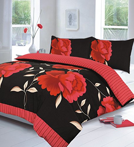 sell-ideas ROSALEEN Duvet Quilt Cover Case Single Double King Super King Sizes Premium Quality Exceptionally Durable Duvet Set Thread Count Bedding sheet Bedding Duvet Set Free Pillow Covers
