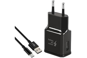 DCFUN Chargeur USB avec 2m Câble de Charge Micro-USB Chargeur Rapide Compatible avec Samsung Galaxy S7 S6 Edge/S5/S4/S3/Note 4/5/A03/J7/J3/Tab A 8.0/Tab A 10.1 (2016), Chargeur Téléphone Adaptateur Secteur