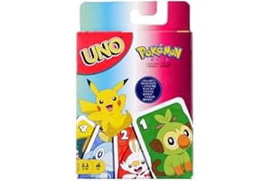 Convo and Chill Pokemon UNO Gift Jeu de Cartes de Divertissement Familial Le Jeu vidéo Ultime de Collection pour Les Fans, Les Couples et Les Enfants
