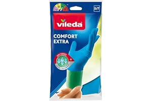 Vileda Comfort & Care Gummihandskar, S, Olika Färger