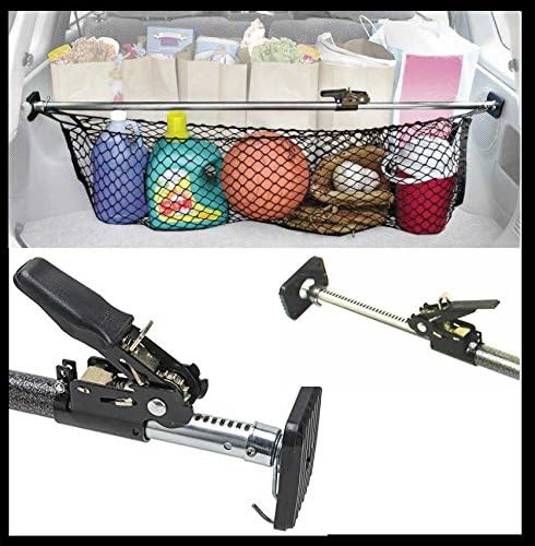 Premium Boot Safety Universal with Ratchet &amp; Mesh Baggage Safety Dodge Ford F150 Jeep Grand Cherokee Chevrolet GMC