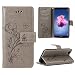 Produktbild OFU Für Huawei Y5 2018 Huawei Honor 7S Handyhülle/hülle,PU Schutz erweiterte Handy-Shell,mit Integrierten Kartensteckplätzen und Ständer(Grau)