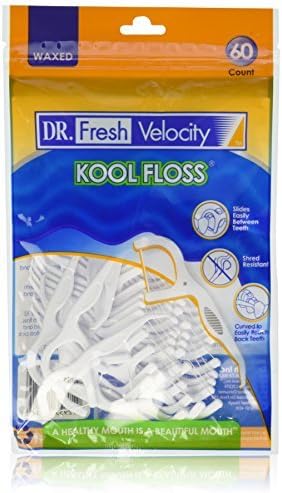 Dr. Fresh Velocity Kool Floss Picks 60 Count by Binaca