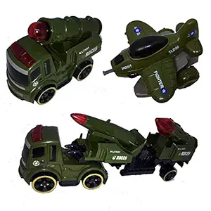 Munchkin Land Military Battlefield Missile Launcher Missile Airplane Rocket Launcher Push Cars