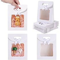 24 Sacchetti Di Carta Kraft Con Manico, Sacchetti Regalo Con Finestra Sacchetti Regalo Sacchetti Per Regali Per Banchetti Biscotti Dolci Bianchi 161262 Cm 91730965