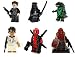 Produktbild Modbrix 6 x Minifiguren Kult Kino Helden Terminator, Scarface, Hellboy, Blade, Deadpool & Godzilla