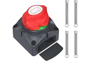 SYUEYEE Batterie Trennschalter Batterieschalter, 12V 24V 48V Batterietrennschalter 275A Wasserdicht Hauptschalter Akku Trennen für Boot LKW Jacht Motorrad Caravan Auto KFZ UTV-Fahrzeug