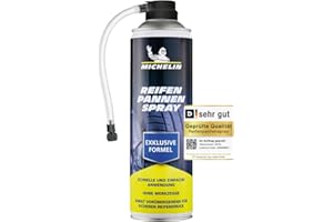 ‎MICHELIN MICHELIN Reifendichtmittel Pannenspray Auto – Blitzschnelle Reifenreparatur ohne Werkzeug | Für PKW, SUV & Wohnwagen | 500 ml Notfall-Pannenspray