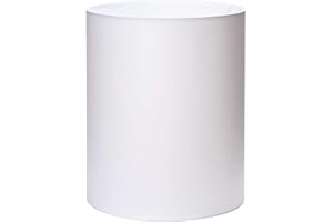 ORION LIGHTSTYLE Paralume cilindrico in tessuto, attacco E27, prodotto in Europa, 33 x 40 cm, paralume in tessuto, lampada da tavolo rotonda, bianco, marrone, grigio