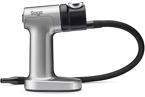 Sage - The Smoking Gun - Drinks & Food Smoker - Natural Smokey Flavours - With Cold Smoke System for Ice Cream, Butters or Cocktails - Silver