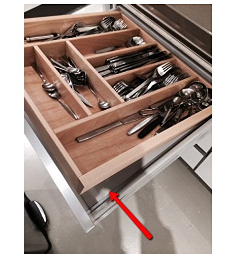 Schubladeneinlage / Antirutschmatte fur Küchenschublade. Weiß 150*50 cm zuschneidbar – 4-teiliges Set – Schubladenmatte geräuschdämpfend - 3