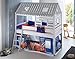 Produktbild Hochbett Tom´s Hütte 2 Kinderbett Spielbett Bett Weiß Stoffset Cars