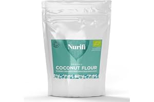1KG Organic Coconut Flour - By Nurifi - Vegan, Gluten Free, Soil Association Certified