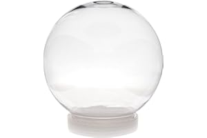 Creative Hobbies Schneekugel zum Selbermachen, 130 mm, transparenter Kunststoff mit abschraubbarer Kappe, perfekt für Bastelarbeiten und individuelle Gestaltung