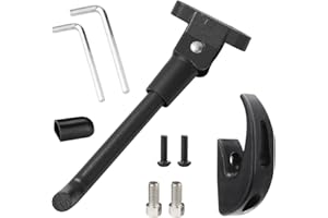 UYUYong Béquille pour Trottinette Xiaomi M365, M365Pro, Pro2, Essential et 1S + Crochet Trottinette électrique Set pour Xiaomi 1S/M365/Pro Support de Pied pour Trottinette Xiaomi