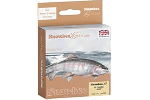 Snowbee XS Floating Fly Line, Ivory, 90 ft, Ultra-Low Friction Coated PVC, WF3–WF8, Balanced Taper for Distance and Delicate Presentation on Rivers and Stillwaters